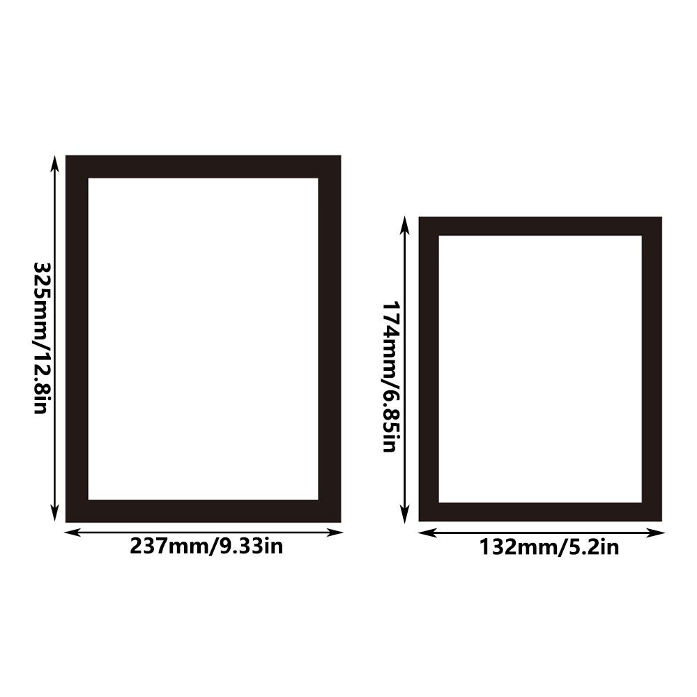 Matte Finish Magnetic Photo Frame PVC Photo Display Frame  Bulletin Board