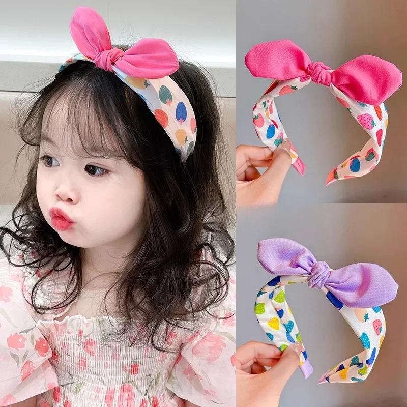 New Children Lovely Strawberry Ornament Headband Headwears Baby Girls Cute Colors Hair Hoop Headbands Kids Hair Accessories