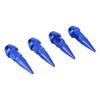 4Pcs Aluminum Alloy Spike Wheel Tire Valve Stem Car Truck   Dust   Covers Blue