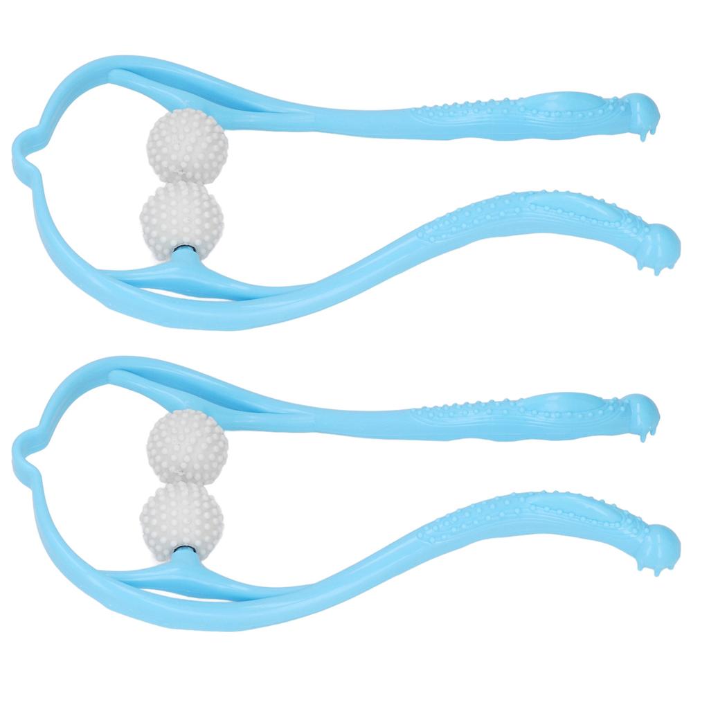 2pcs Neck Massager Dual Trigger Point Ergonomic Handheld Massager for Neck Shoulder