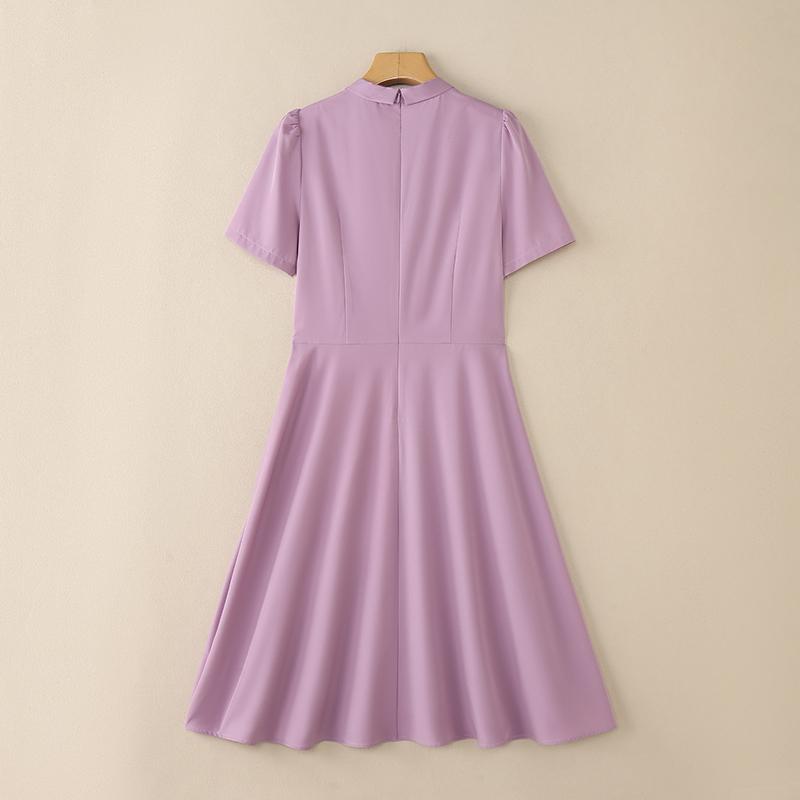 ZANZEA Women Elegant Casual V-Neck Summer Short Sleeve Dress