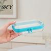 Portable Jewelry Case for Trip Clear Zipper Storage Bag, Durable Hard Shell Case, Pill Box Travel Dustproof Container, Headphones Pills And