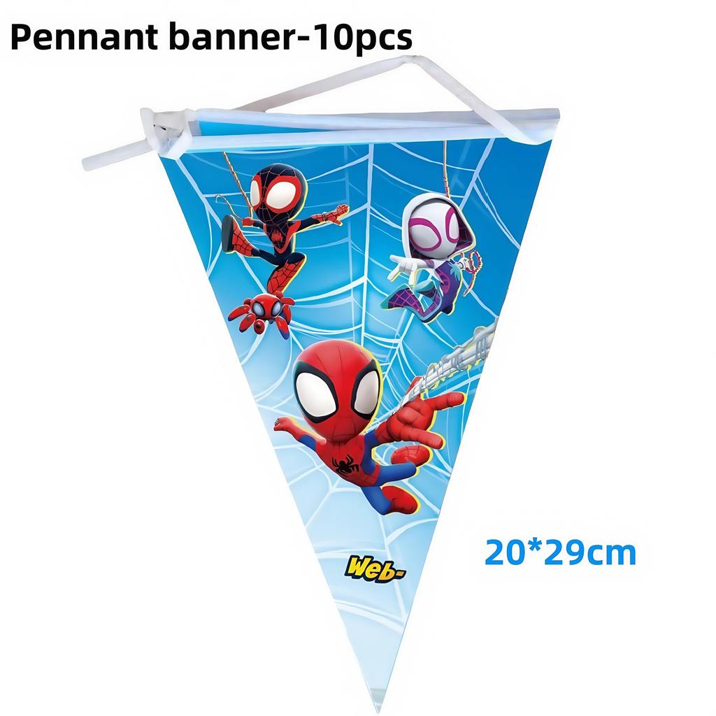 Spider Hero Birthday Party Decoration Plate Cup Banner Balloon Superhero Party Favors Baby Shower Decor Birthday Supplies Gift