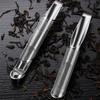2Pcs Tea Infuser Stainless Steel Tea Strainer Pipe Shape Mesh Tea Leaf Infuser Diffuser Filter for Tea Infusions Accessories