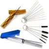Airbrush Cleaning Kit: Spray Gun Brush Set & Nozzle Ventilation Tools