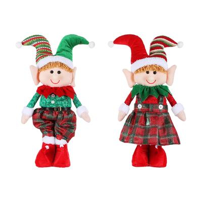Mini bonecos de elfo de brinquedo, decoração de bonecos de elfo de Natal, bonecos de elfo de Natal fofos,