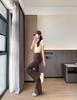 2026 Spring/Summer High-Waisted Tummy-Control Micro-Flare Yoga Pants: Butt-Lifting, Breathable, Casual Wear.