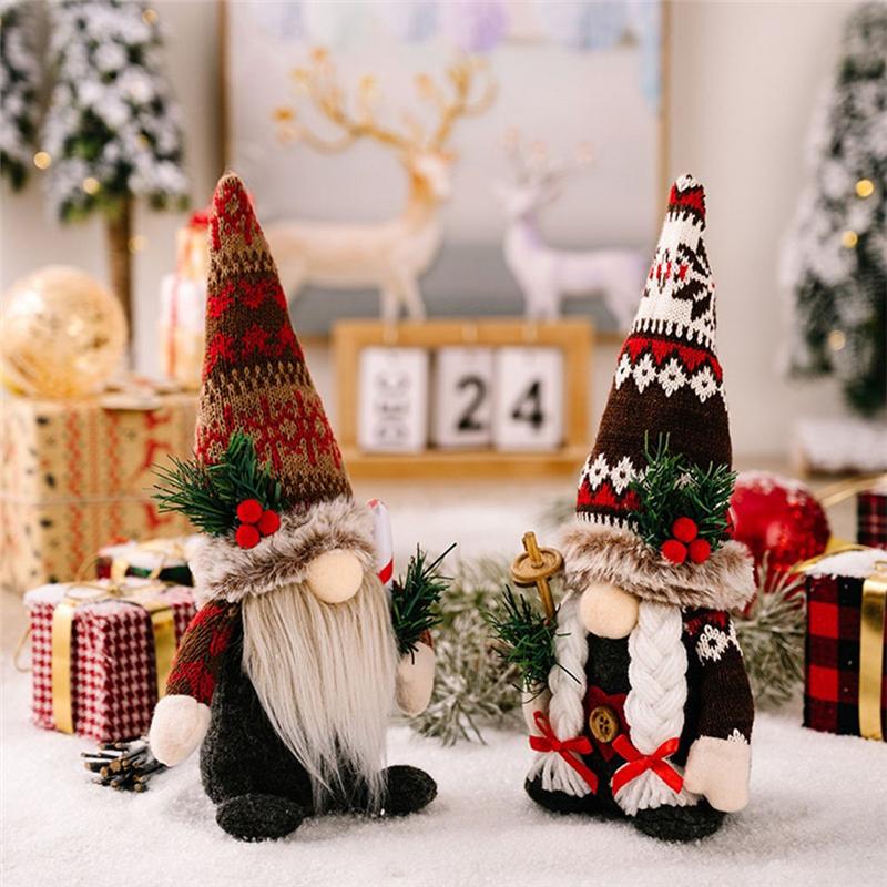 A96I-Weihnachts-Wichtel Dekorationen Chrismtas Wichtel Heimdekoration Handgemachter Weihnachts-Wichtel für Innen, Großartig für Tischdekoration