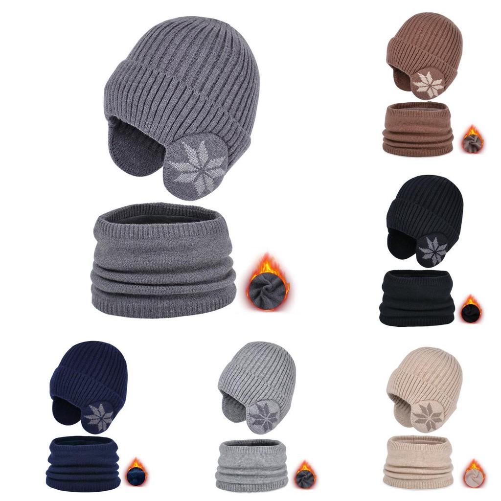 Kinder Strickmütze Winter Warm Ohrenschutz Für Jungen