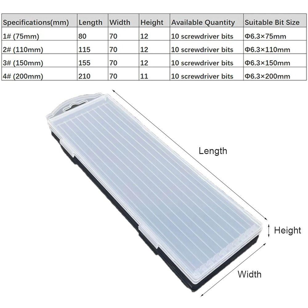 1 szt. Pojemnik 10-komorowy Pojemnik do przechowywania części narzędziowych Plastikowa skrzynka na narzędzia Sprzęt do wierteł spiralnych gwintowników Akcesoria