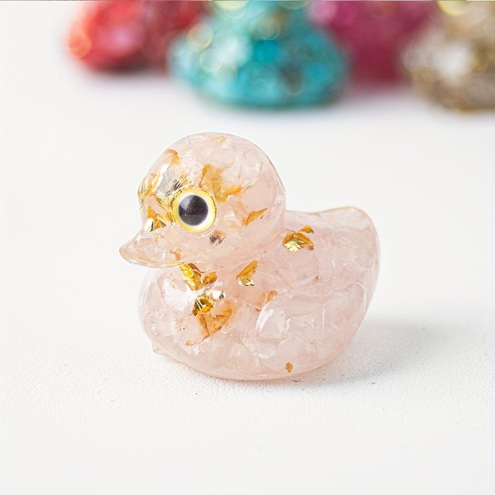 1 Piece Duck Statue for Home Decor, Indoor/Outdoor Use,Colored Decorations | Handmade Stone, Duck Decor