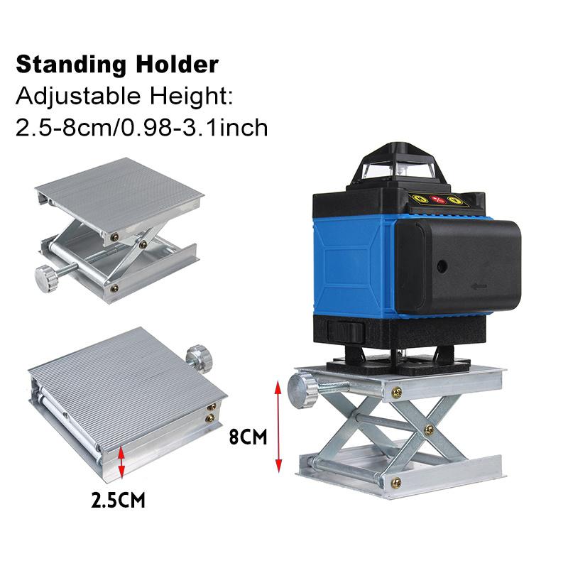 8/12/16 Lines Laser Level 4D Self-Leveling 360 Horizontal and Vertical Cross Green Laser Beam Line with Battery & Wall Bracket