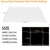 1 Pack Trellis Netting, Heavy-Duty Garden Plant Trellis Netting for Climbing Plants, Outdoor Indoor Grow Net for Beans Tomatoes