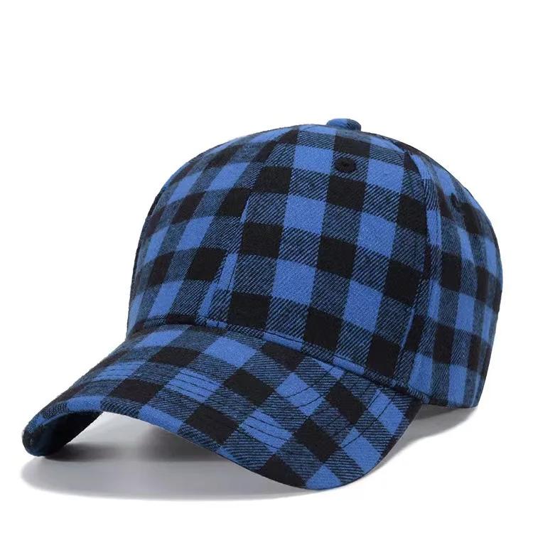 

Women s Cotton Baseball Cap Summer UV Protection Adjustable Checkered Ponytail-Friendly Outdoor Sun Hat Fashionable Casual Style 56-60cm