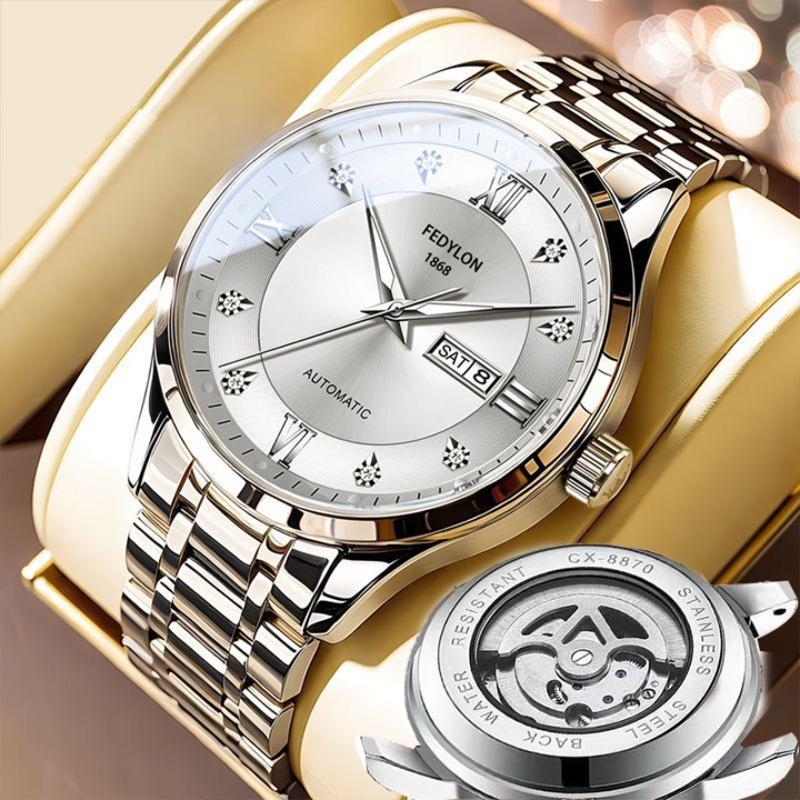 Fatiron Domestic Fashion Business Watch Men's Fully Automatic Non-Mechanical Watch English Calendar Luminous Quartz Watch