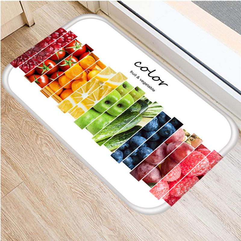 

Fruit Strawberry Pattern Anti-Slip Suede Carpet Door Mat Doormat Outdoor Bath Kitchen Living Room Floor Mat Rug Home Decor 48291