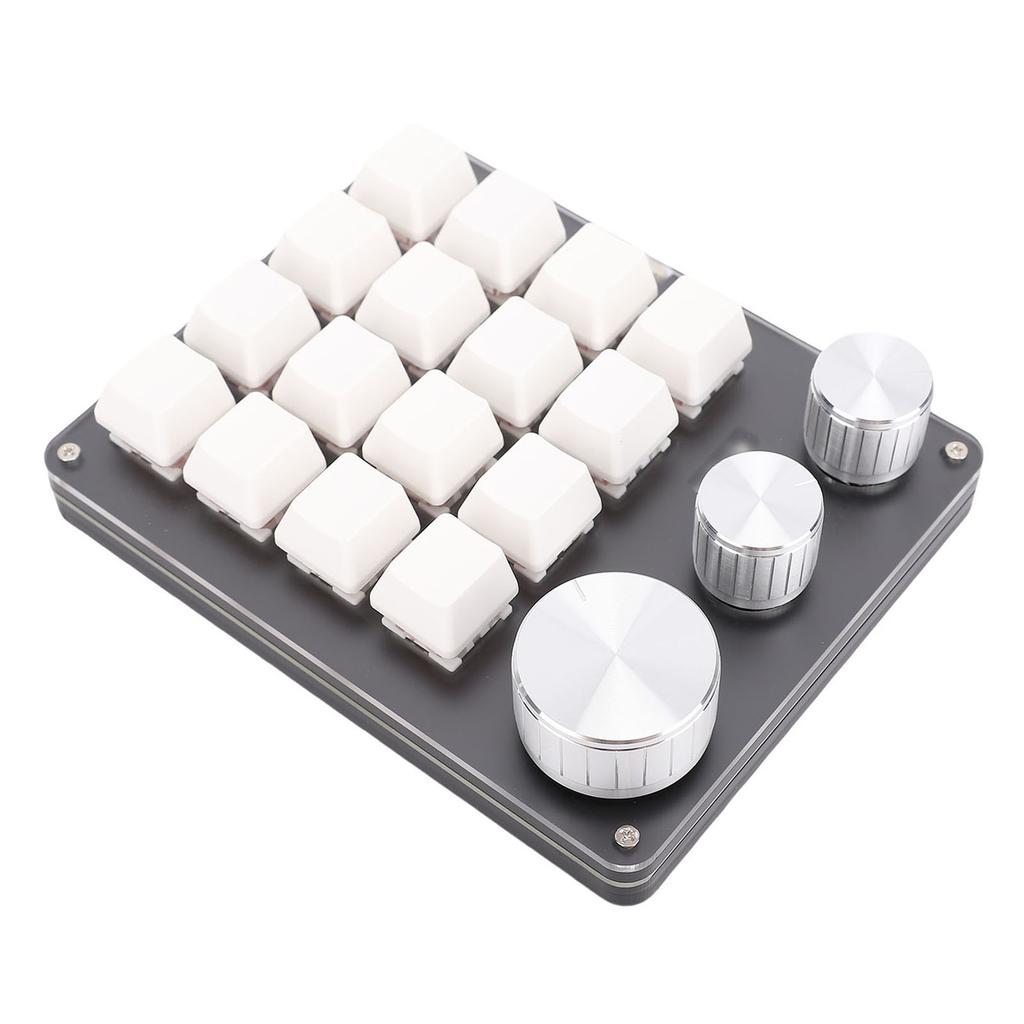 Custom Keypad NaMacro Pad Programmable 16 Key Wired Small Mechanical Gaming Keyboard for Copying Pasting PS Graphics