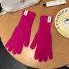 Women'S Thermal Split-Finger Gloves - Thick Winter Gloves With Elastic Wrist & Multi-Color Tips For Cycling, Hiking, Skiing