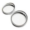 2 Pieces A Set Matt Silver Dashboard Dial Gauge Rings Bezel Trim For BMW E60 E61 Pre-LCI M5