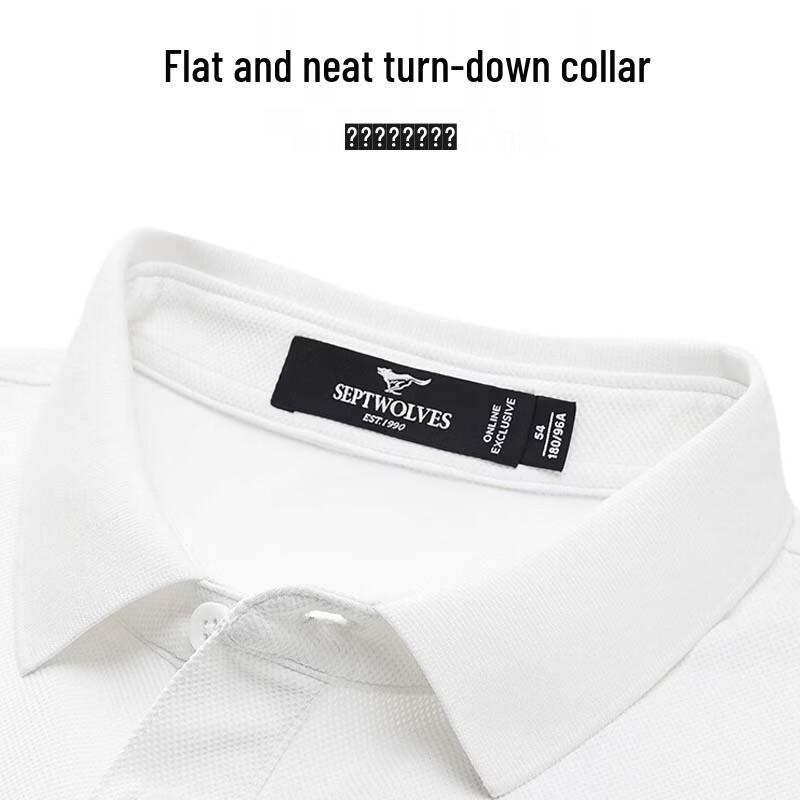 Septwolves Men's Quick-Dry Light Business Polo Shirt