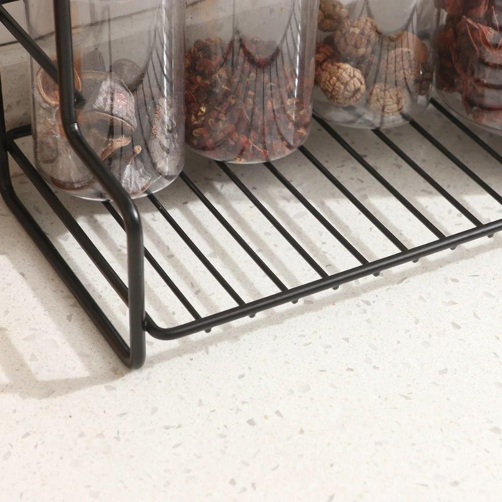 Double-layer Bathroom Storage Rack Modern Kitchen Storage Stand  Home Supplies