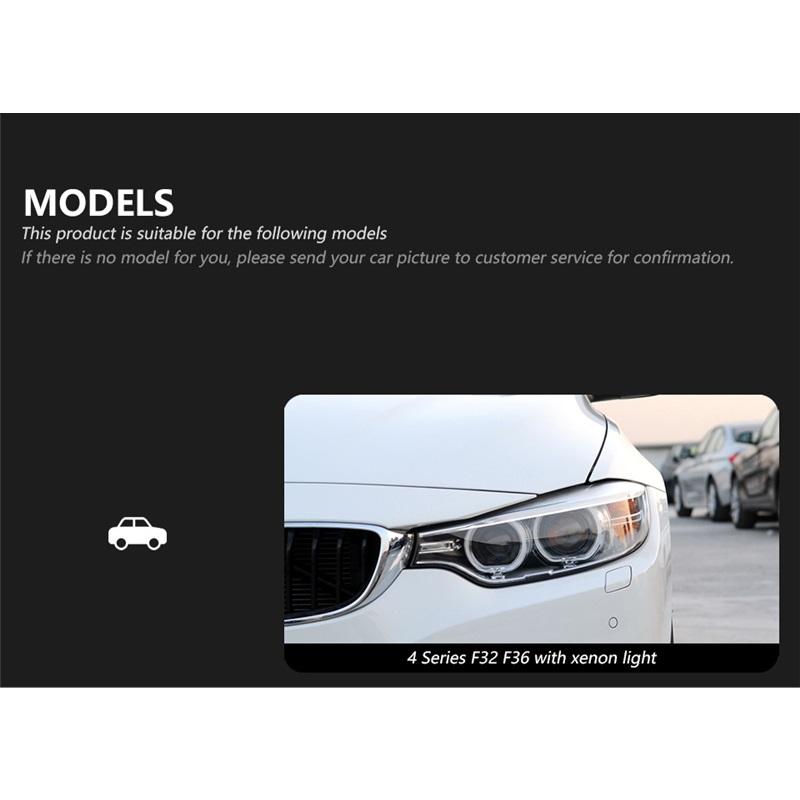 BMW F32 light-emitting diode headlamp projector lens F80 F82 F33 F36 420i 428i 430i 435i headlamp Drl car styling headlamp