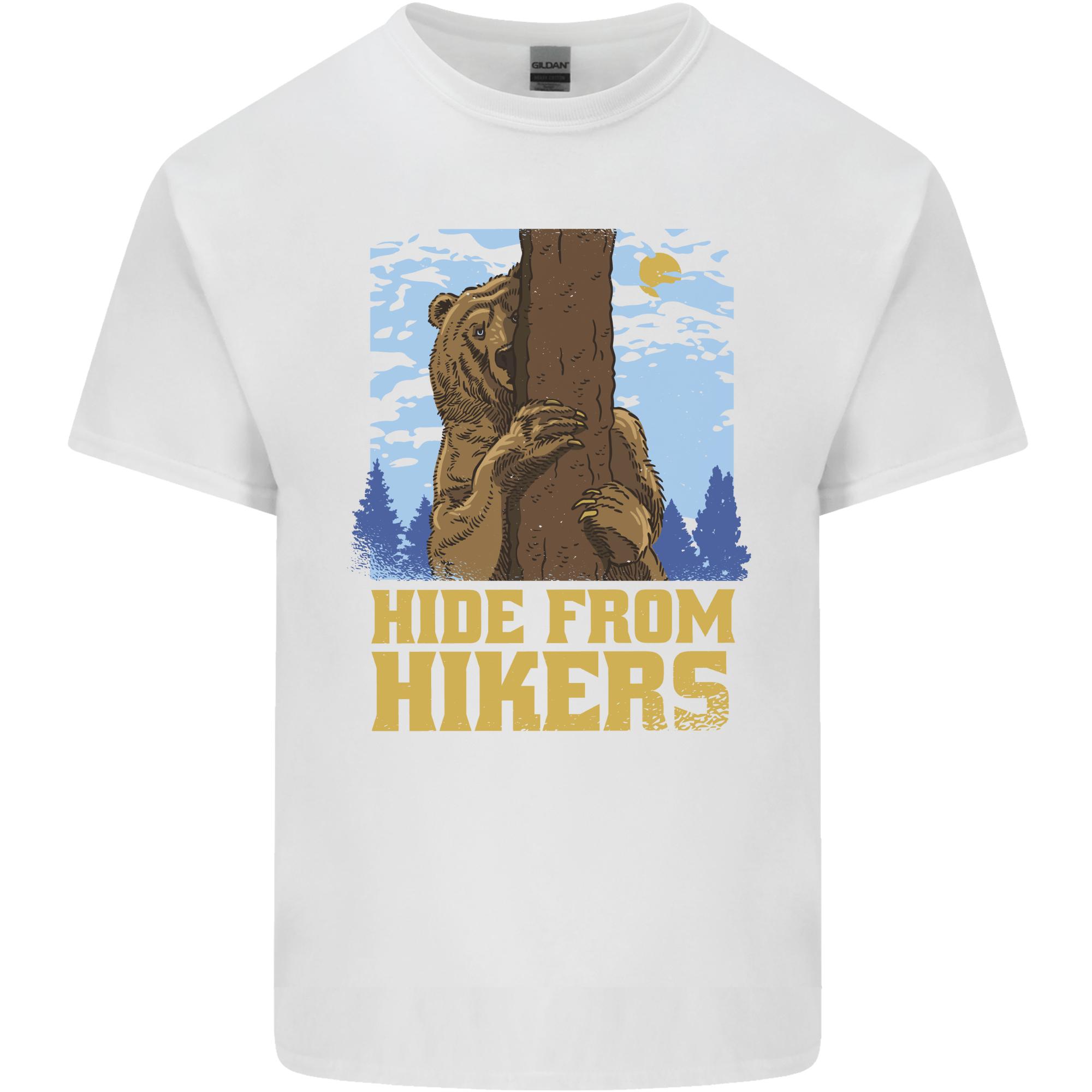 Hide From Hikers Funny Grizzly Bear Hiking Unisexs Light Cotton TShirt S