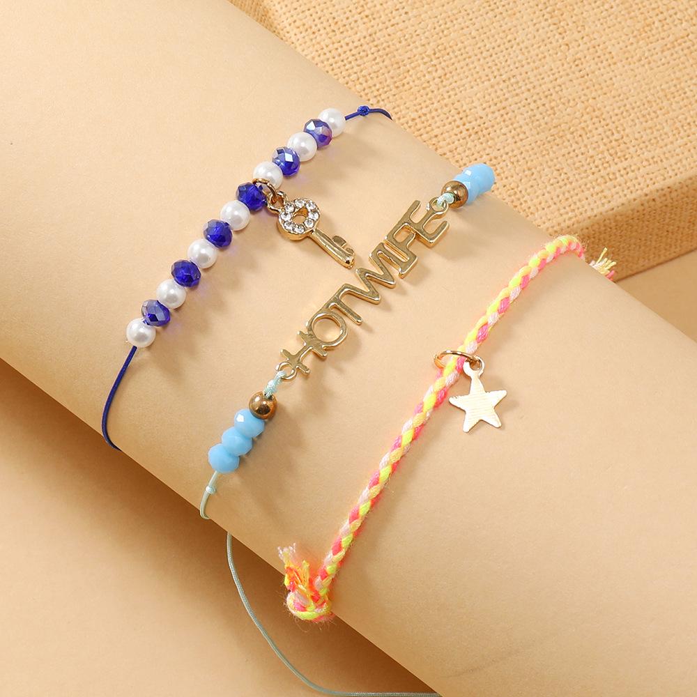 Summer Fashion Handmade Beaded Bracelets & Necklace Set for Women