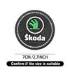KSDQ3 1/2Pcs Car Coaster Water Cup Holder Anti-slip Pad Mat Interior Accessories For Skoda Kodiaq Octavia Enyaq Kamiq Scala Rapid Yeti