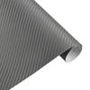 Decals & Stickers 30X127cm Car Sticker 3D Carbon Fiber Wrap Vinyl Pc Gray