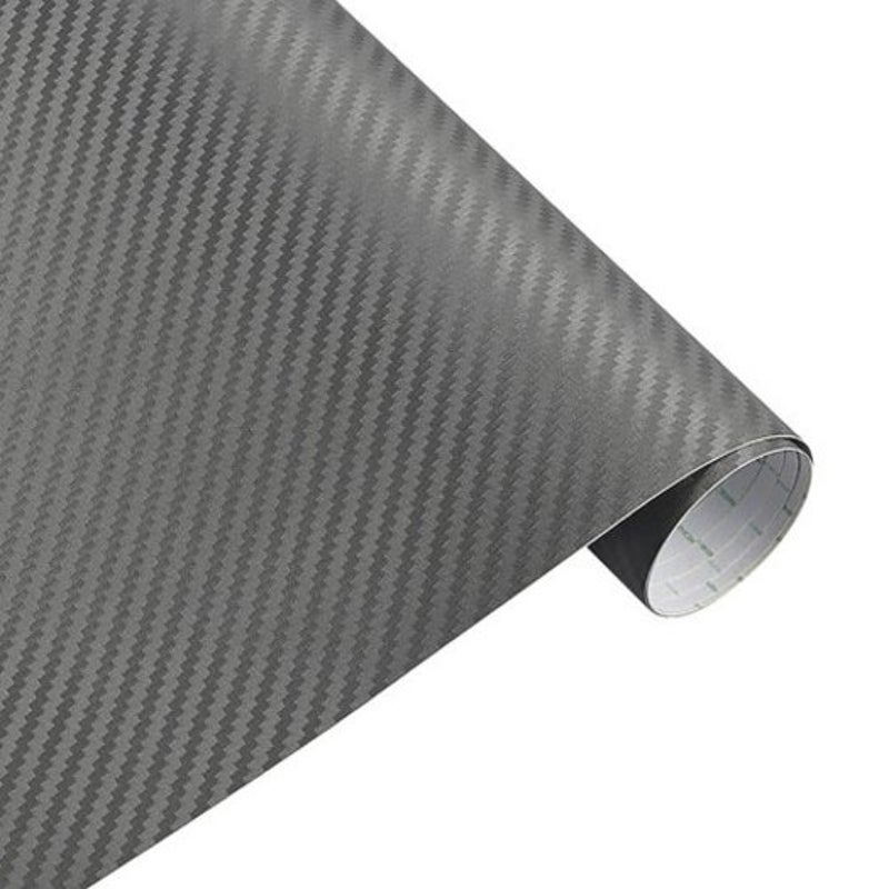 Decals & Stickers 30X127cm Car Sticker 3D Carbon Fiber Wrap Vinyl Pc Gray