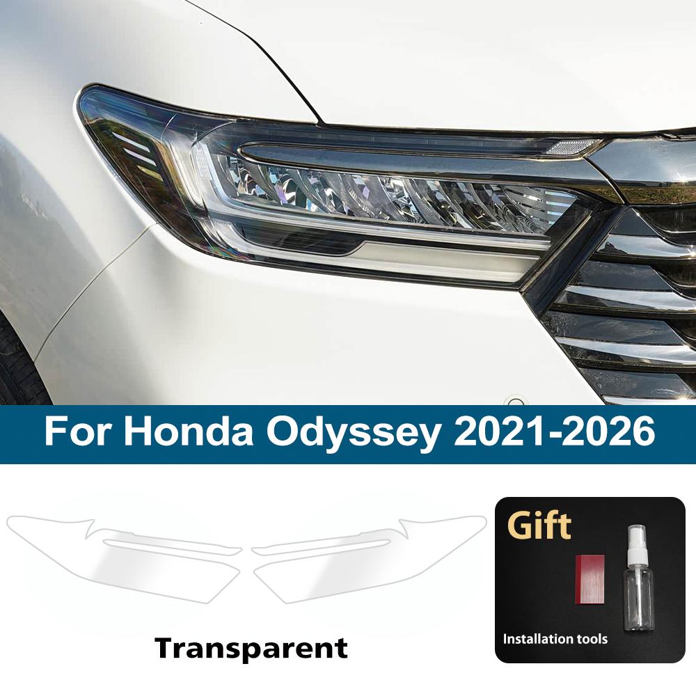 For Honda CR-V/HR-V/Vezel/Civic/Accord/Fit/Jazz/Pilot TPU Headlight Protective Film Smoke Black Anti-Scratch Vinyl Wrap Cover