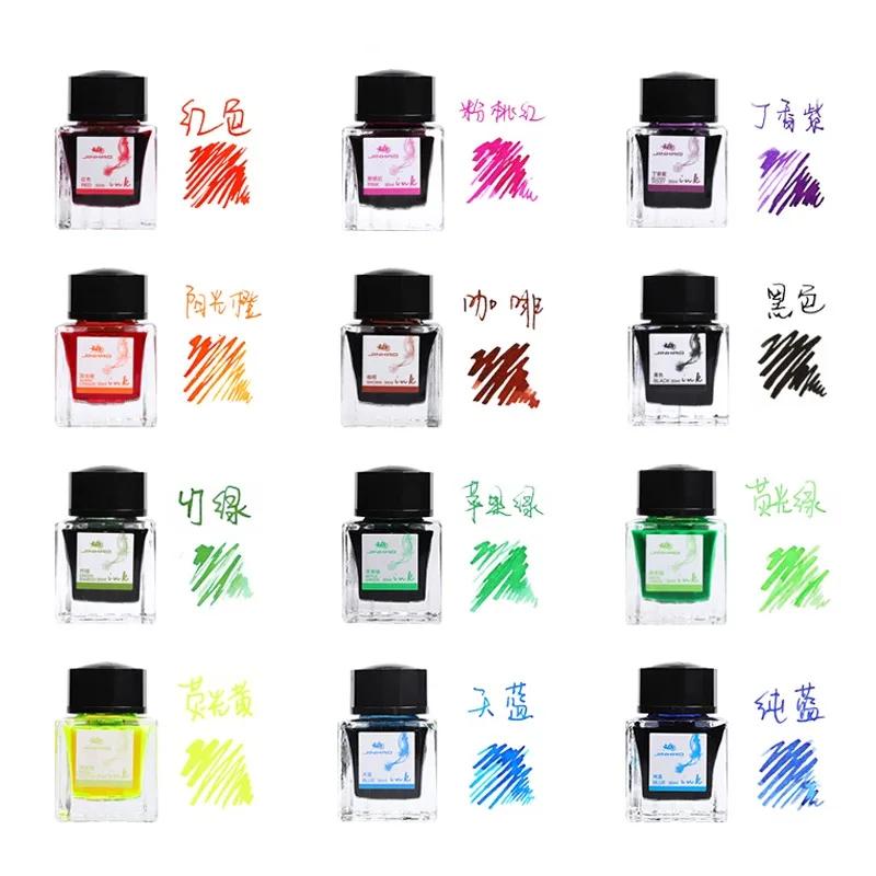 JINHAO 30ml Colored Ink for Fountain Pen Glass Bottled Ink Refill Cartridge School Writing Office Ink Supplies Stationery
