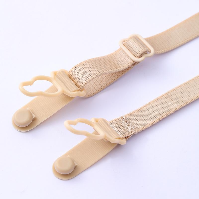 1 st kvinnor halkfri BH-rem dubbel axel bak hasp hållare spänne bälte alla matchande osynliga elastiska remmar BH-förlängare
