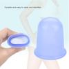 4pcs/set Silicone Vacuum Body   Helper Anti Cellulite  r Cups Cupping (Blue)