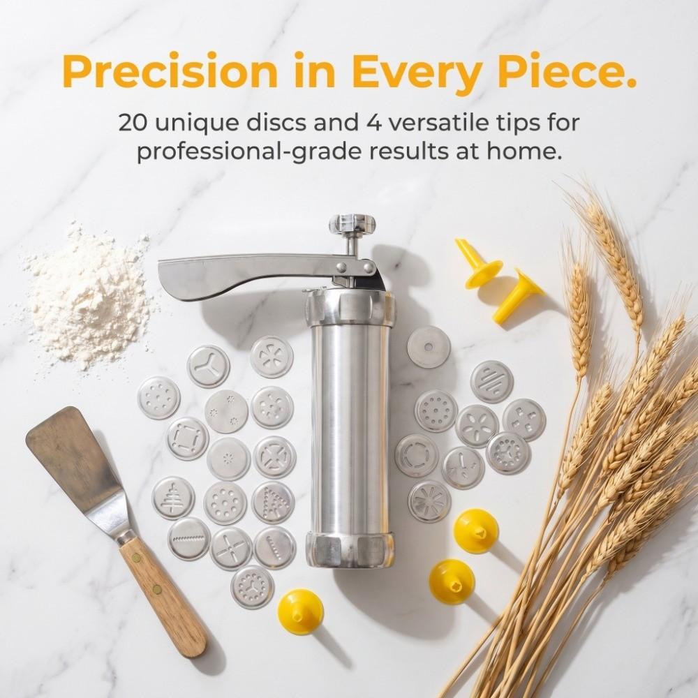 Food-Grade Biscuit Mold Kit Disassembly Churro Maker Machine Cookies Press Maker  Bakery Catering