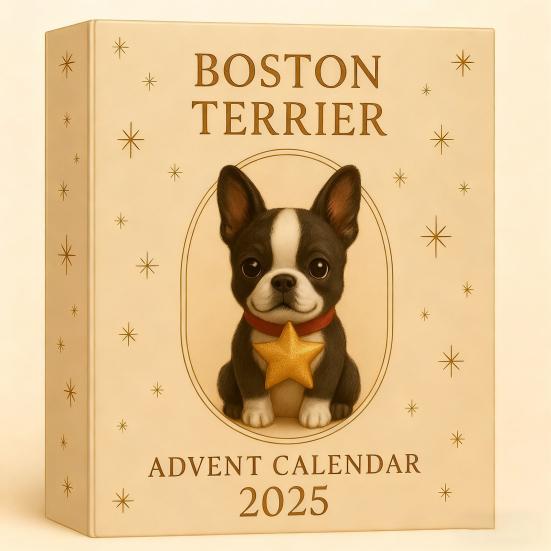 Cartoon Terrier Advent Calendar 2025 24 Days Christmas Countdown Calendar Interactive