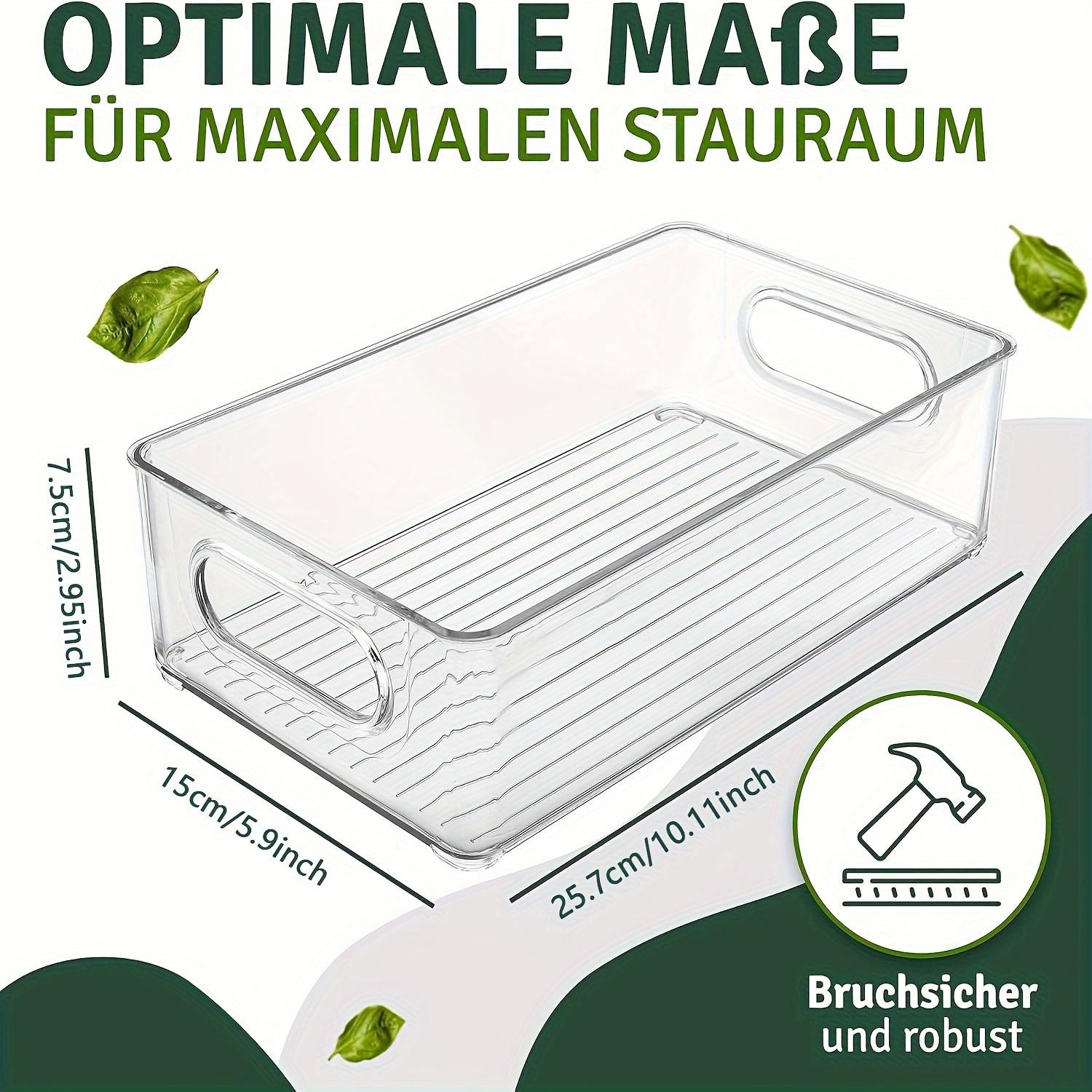 

Refrigerator storage box, transparent plastic trash can, suitable for refrigerators, freezers, kitchen cabinets, and cosmetics