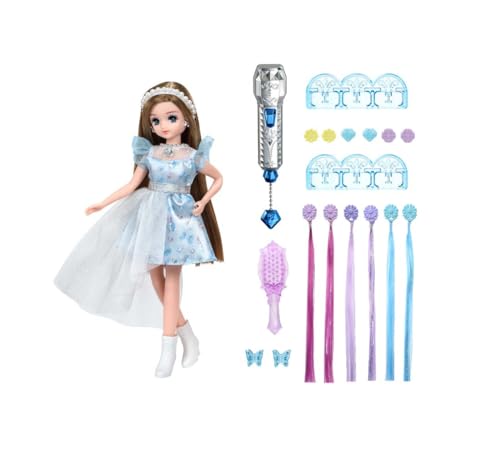 TAKARA TOMY Poupée Licca-chan Extensions Tsubasa-chan Oshi Robe Bleue Jouet d'Habillage Âges 3+