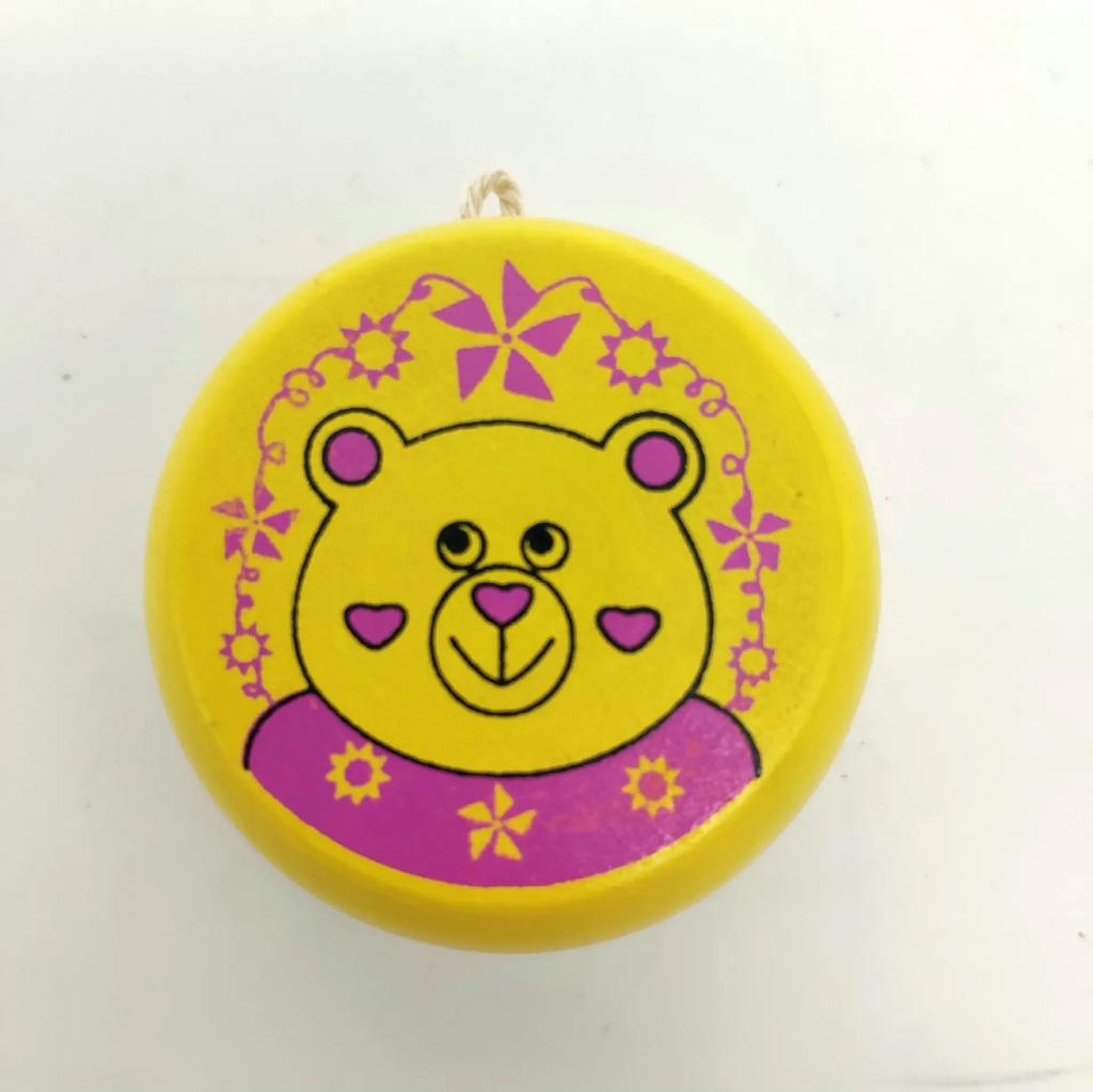 Children Yoyo Ball Cute Animal Prints Wooden Yoyo Toys Ladybug Toys Kids Yo-Yo Creative Toys for Children 5cm Wooden Yo Yo Ball