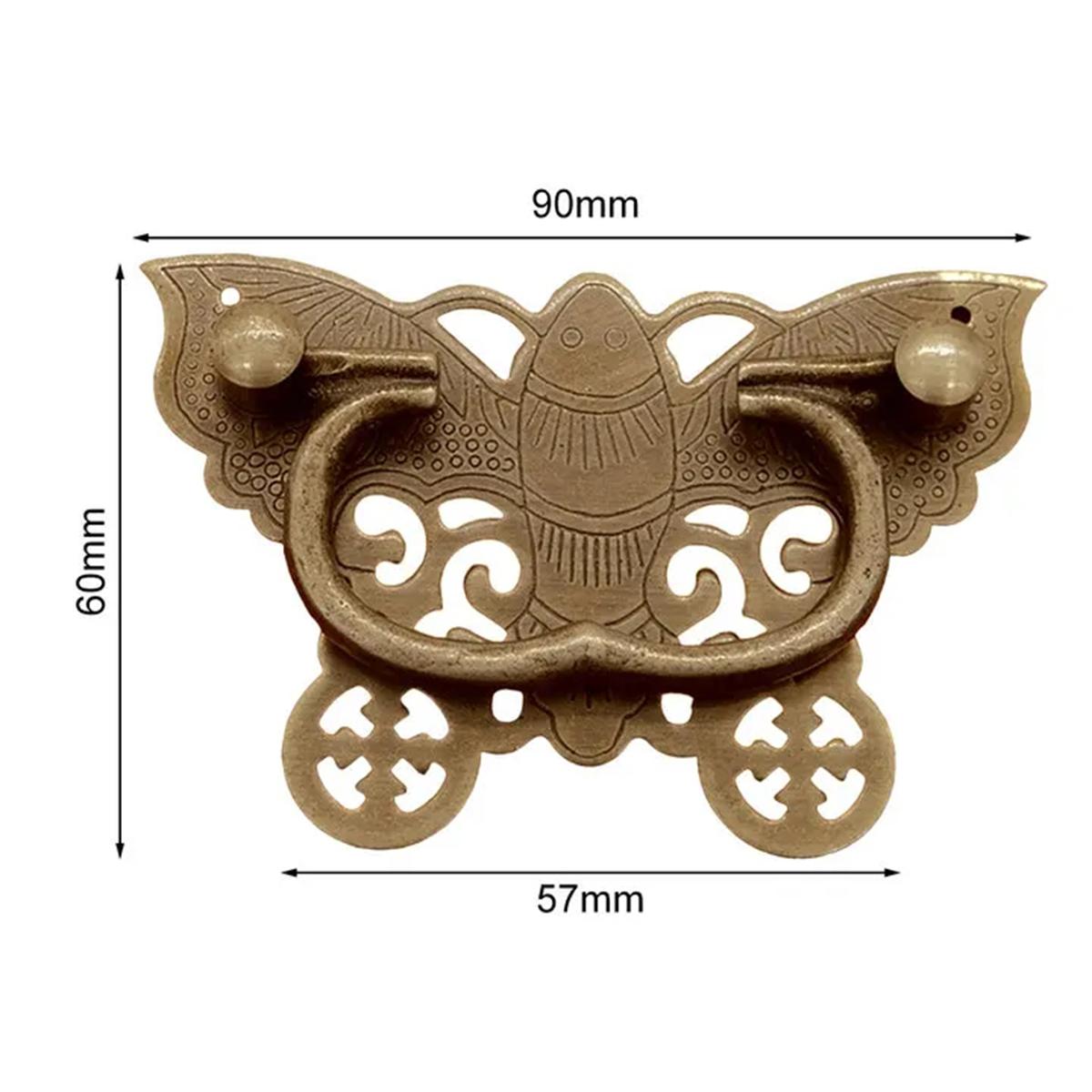 

Butterfly Dresser Handle, Antique Brass Cabinet Pulls Vintage Decorative Furniture Door Hardware Handle for Drawer Cupboard