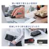 Sanwa Direct Bluetooth Receiver Connection Mobile Mouse, Ultra-Small, Ultra-Thin, Wireless, Quiet, Rechargeable, Portable, USB-A Supported, 3-Pair