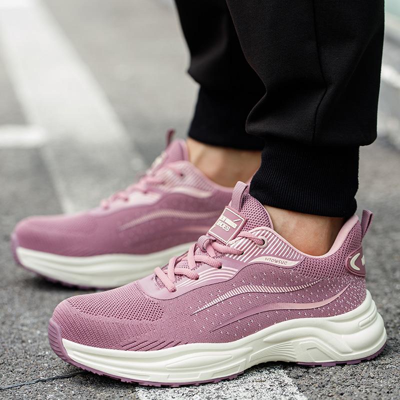 Work Safety Shoes For Women Lightweight Protective Work Sneakers Ladies Shoes Breathable Shoes Anti-Puncture Work Shoes