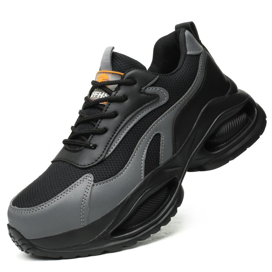 Fashion Women's Safety Shoes Platform Sneakers Anti-smash Anti Puncture Work Shoes Security Protective Steel Toe Shoes Couple