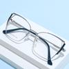 M European and American gold silk fashion trend retro ins lady beautiful flat glasses can be matched with myopia glasses