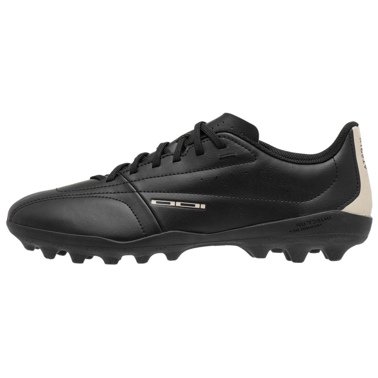 

DECATHLON 100 MG Sporty Comfort Non-Slip Abrasion Resistant Football Boots Men s Black 45 чёрный