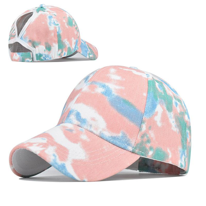 Dyed Hat Hat Cotton Material Horsetail Baseball Summer Fashion