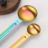 1Pc Household Double-headed Coffee Bean Spoon Milk Tea Fruit Powder Spoon Kitchen Baking Spoon Stainless Steel Measuring Spoon