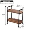 Premium Double Tier Beverage Tea Trolley Snack Cake Cart for Hotels Restaurants Mobile Serving Cart On Wheels Service Cart