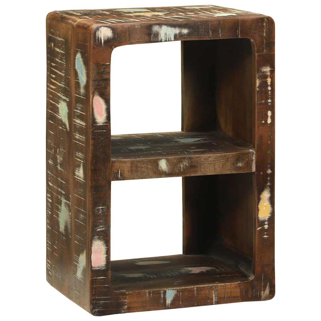 TV Stand Multicolored 36 X 30 X 54 Cm Solid Reclaimed Wood
